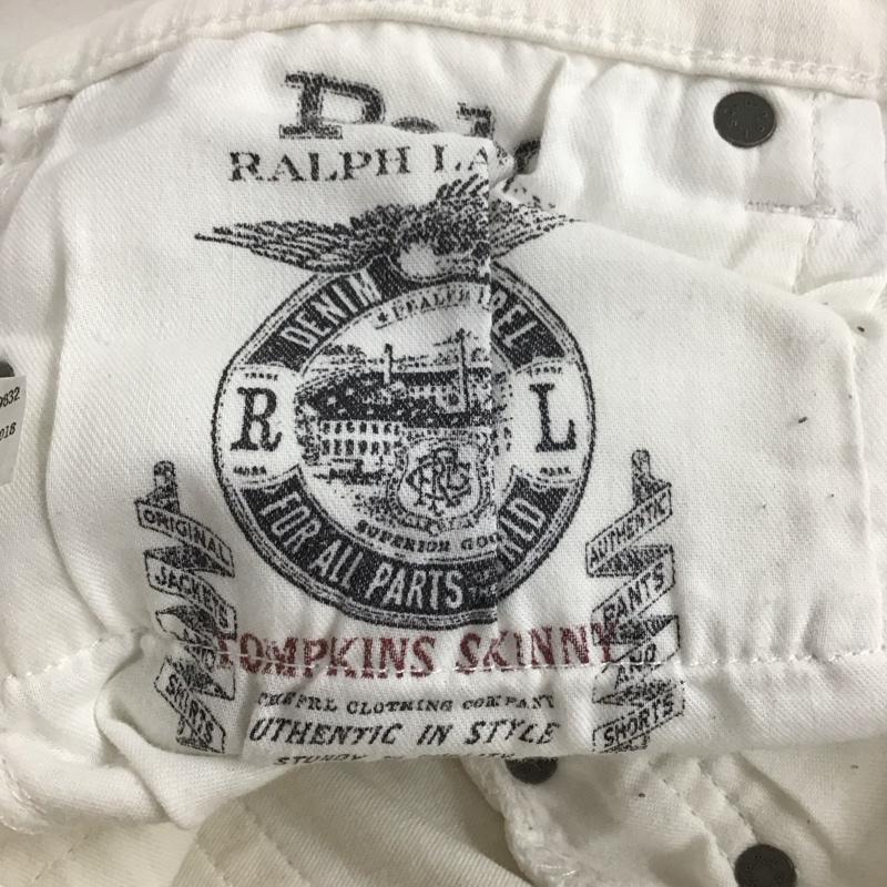 ポロラルフローレン POLO RALPH LAUREN パンツ デニム、ジーンズ デニムパンツ スリムパンツ カジュアルパンツ ストレッチパンツ 28インチ 無地 白 / ホワイト /  メンズ USED 古着 中古 10143224