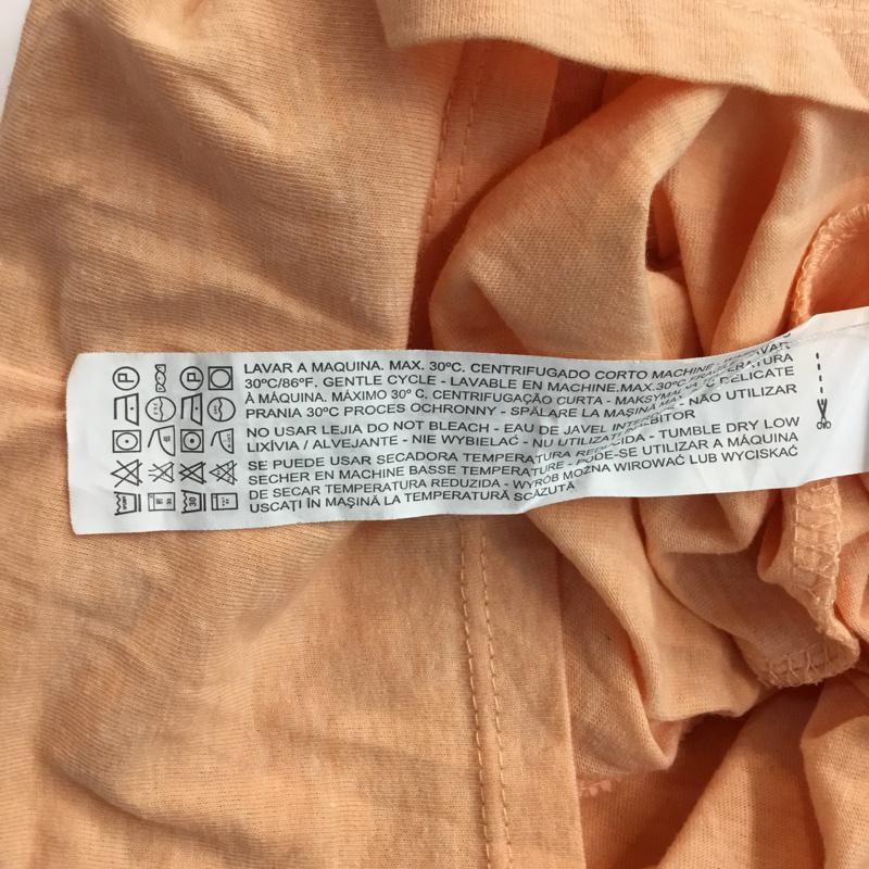 ベルシュカ Bershka Tシャツ 半袖 Vネック プリントTシャツ S 無地 X プリント 橙 / オレンジ /  メンズ USED 古着 中古 10046458