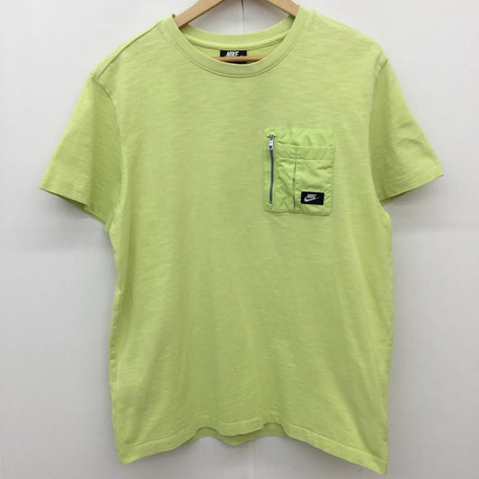 ナイキ NIKE カットソー 半袖 DD1120-352 NIKE ポケット スラブ Tシャツ L 無地 黄緑 / イエローグリーン /  メンズ USED 古着 中古 10148472