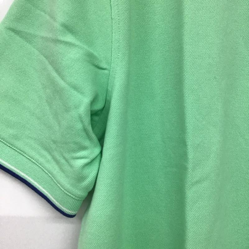 ランズエンド LANDS END ポロシャツ 半袖 半袖ポロシャツ カラーシャツ 半袖カットソー XL 無地 緑 / グリーン /  メンズ USED 古着 中古 10143255
