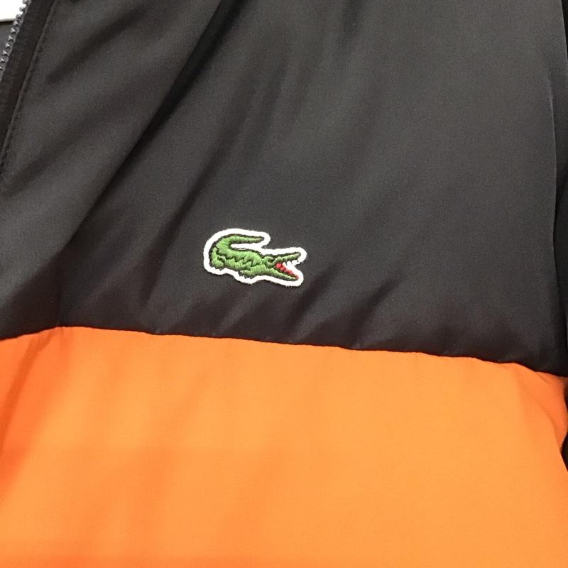 ラコステ LACOSTE ジャケット、上着 ジャケット、ブレザー ジップアップジャケット ダウンジャケット アウター ボーダー柄 黒 / ブラック / X 橙 / オレンジ / X 紺 / ネイビー / X カーキ / カーキ /  メンズ USED 古着 中古 10137221