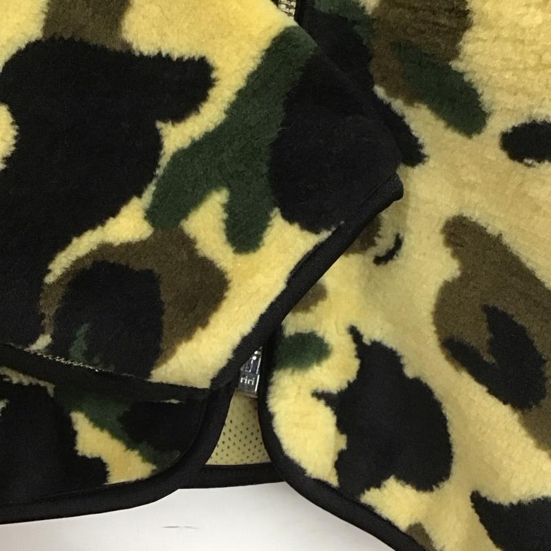 アベイシングエイプ A BATHING APE ジャケット、上着 ジャンパー、ブルゾン フリースジャケット カモ柄 スタンドカラー M カモフラージュ柄・迷彩 黒 / ブラック / X ベージュ / ベージュ / X カーキ / カーキ /  メンズ USED 古着 中古 10139513