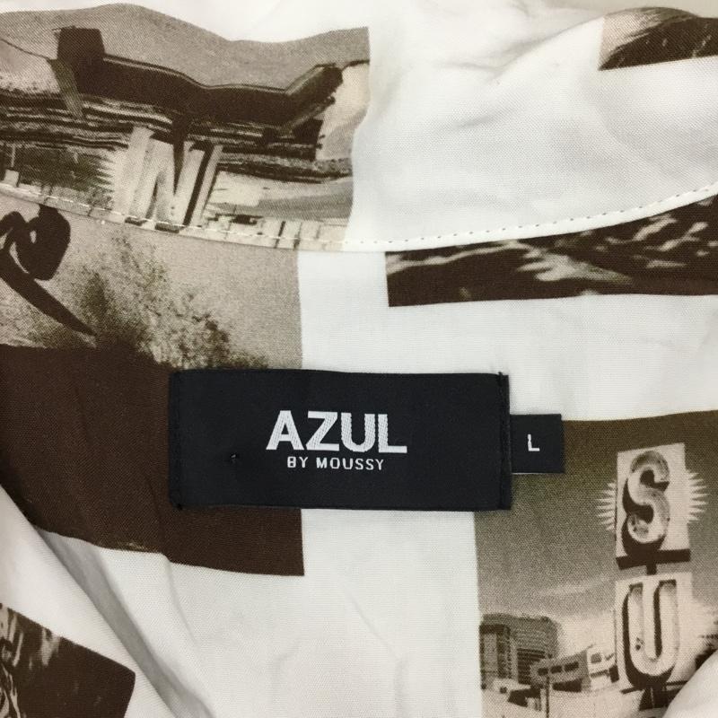 アズールバイマウジー AZUL BY MOUSSY シャツ、ブラウス 半袖 251eac30-062f SURFPHOTOSHIRT 半袖シャツ L プリント マルチカラー / マルチカラー /  メンズ USED 古着 中古 10115823