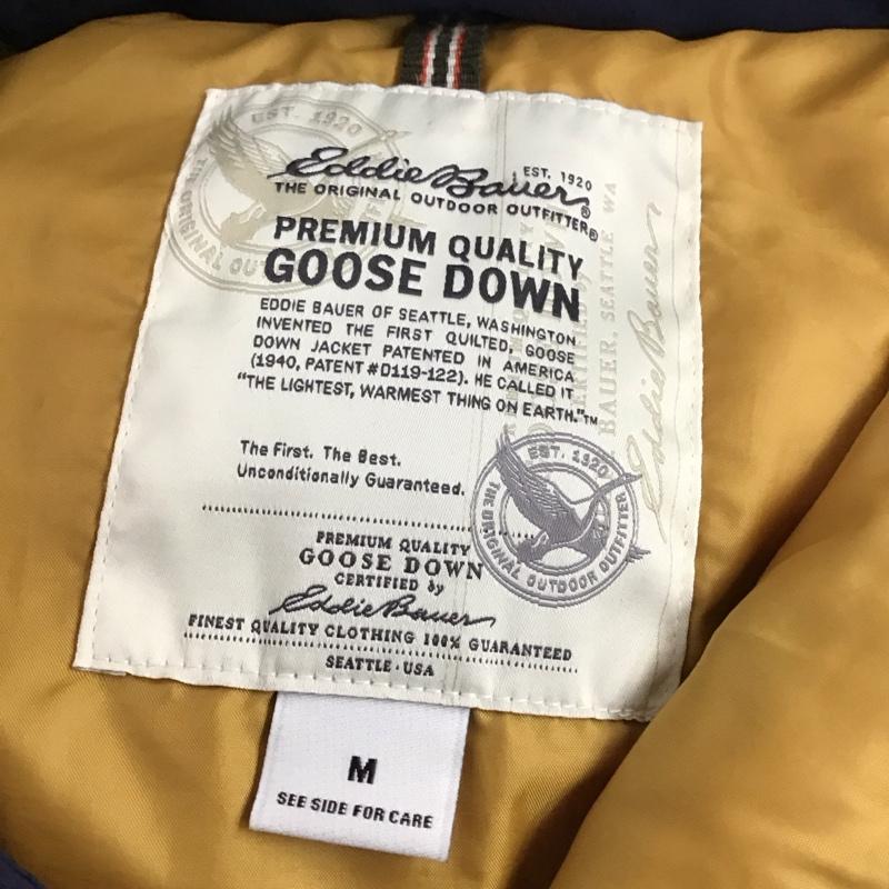 エディーバウアー Eddie Bauer ジャケット、上着 ダウンジャケット M 無地 紺 / ネイビー /  メンズ USED 古着 中古 10123507