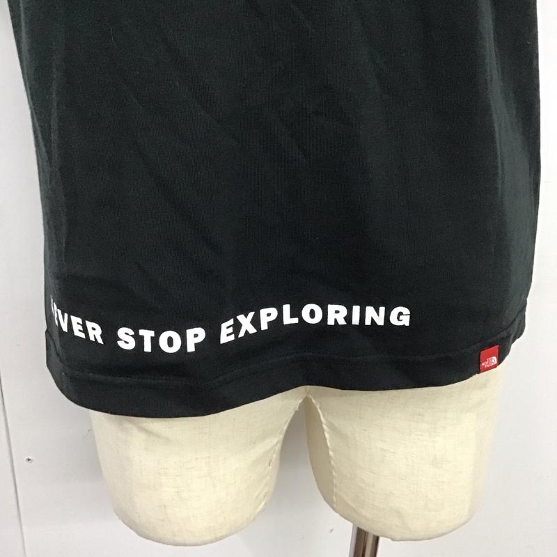 ザノースフェイス THE NORTH FACE Tシャツ 半袖 8210191737 マルチロングシャツ ノーカラーシャツ M ロゴ、文字 黒 / ブラック /  メンズ USED 古着 中古 10126092