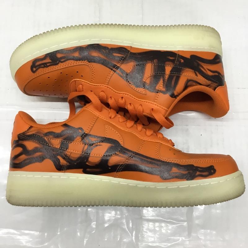 ナイキ NIKE スニーカー スニーカー CU8067-800 AIR FORCE 1 07 SKELETON QS 26.5cm 箱有 26.5cm ロゴ、文字 橙 / オレンジ / X 黒 / ブラック /  メンズ USED 古着 中古 10107845