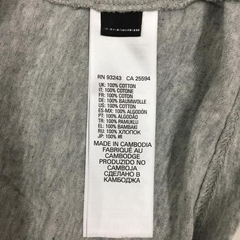 ディーゼル DIESEL Tシャツ 半袖 半袖カットソー プリントTシャツ クルーネックカットソー L ロゴ、文字 灰 / グレー /  メンズ USED 古着 中古 10114158