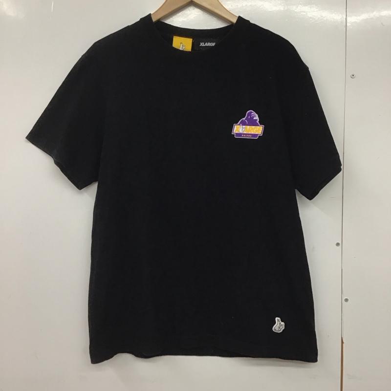 エクストララージ XLARGE Tシャツ 半袖 半袖カットソー プリントTシャツ クルーネックカットソー FR2 M ロゴ、文字 黒 / ブラック /  メンズ USED 古着 中古 10146561