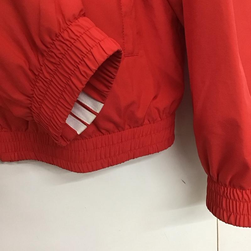 アディダス adidas ジャケット、上着 ジャンパー、ブルゾン iv9336 ジャケット ジャージ ジップアップ M ロゴ、文字 赤 / レッド /  メンズ USED 古着 中古 10143229