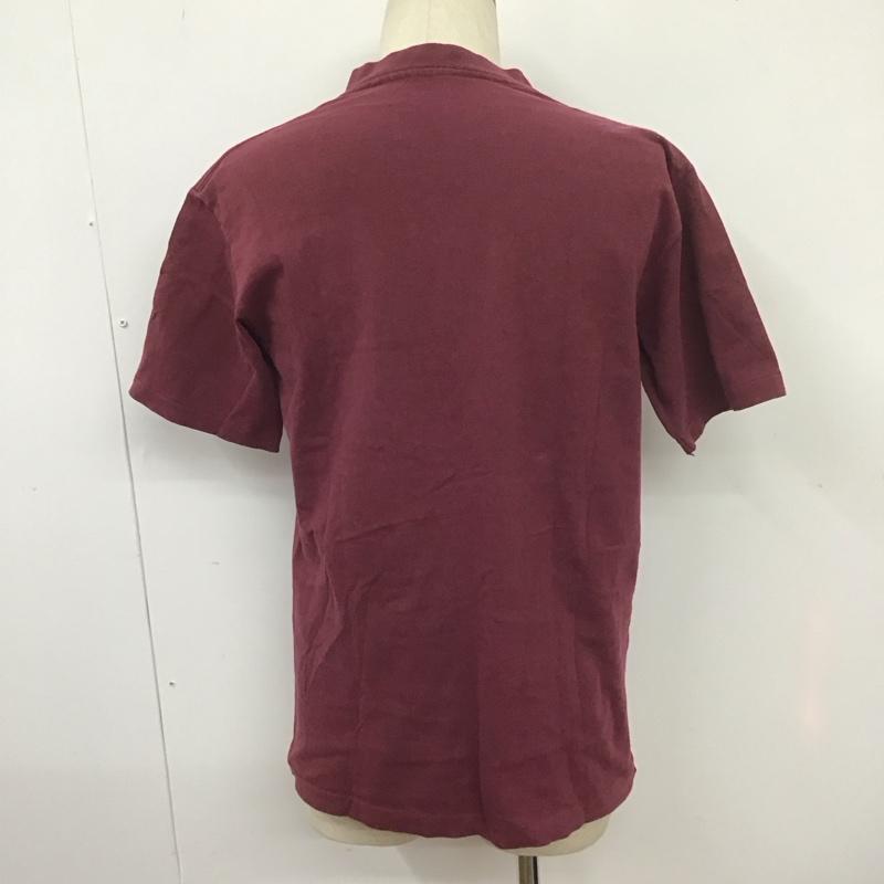 ステューシー STUSSY Tシャツ 半袖 クルーネック プリント 90年代 M ロゴ、文字 えんじ / ワインレッド /  メンズ USED 古着 中古 10107639