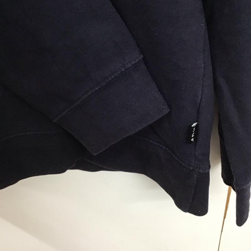 ハフ HUF カットソー 長袖 長袖カットソー プリントカットソー クルーネック M ロゴ、文字 紺 / ネイビー /  メンズ USED 古着 中古 10147621