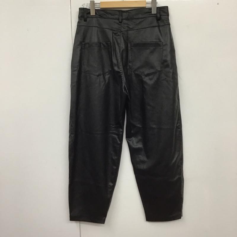 ザラ ZARA ボトムス ボトムス 4387 281 800 フェイクレザーパンツ タグ付き 40 無地 黒 / ブラック /  レディース USED 古着 中古 10129116