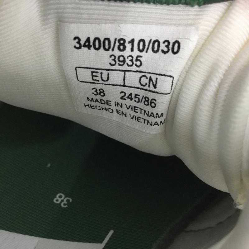 ザラ ZARA スニーカー スニーカー 3400 810 030 メッシュ シースルー EU38 無地 白 / ホワイト / X 緑 / グリーン /  レディース USED 古着 中古 10138001