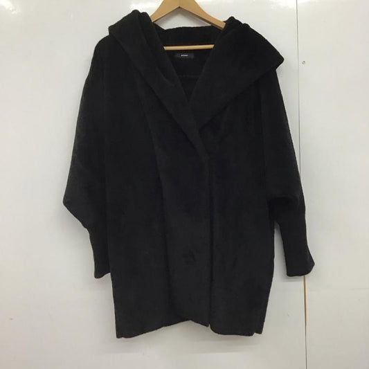 エモダ EMODA コート コート一般 041230001101 ボアコート フード FREE 無地 黒 / ブラック /  レディース USED 古着 中古 10147172