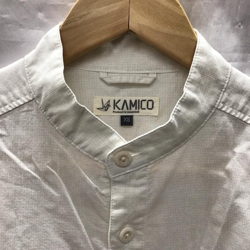 モンベル mont-bell シャツ、ブラウス 長袖 KAMICO 2104768 スタンダードカラーシャツ XS 無地 白 / ホワイト /  メンズ USED 古着 中古 10123438