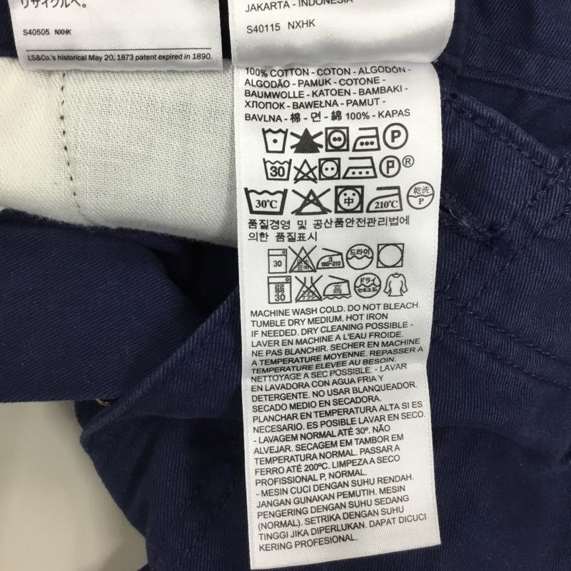 リーバイス Levi s パンツ ショートパンツ 30インチ 無地 紺 / ネイビー /  メンズ USED 古着 中古 10108779