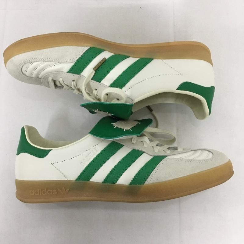 アディダス adidas スニーカー スニーカー ID3518 FOOT INDUSTRY GAZELLEINDOOR 28cm 箱有 28.0cm ロゴ、文字 オフホワイト / オフホワイト / X 緑 / グリーン /  メンズ USED 古着 中古 10131231