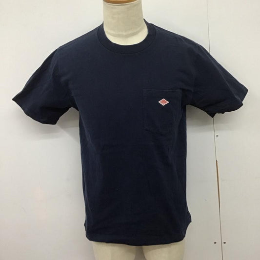ダントン Danton Tシャツ 半袖 17a-hs-003 半袖カットソー プリントTシャツ クルーネックカットソー 38 ロゴ、文字 紺 / ネイビー /  メンズ USED 古着 中古 10126538