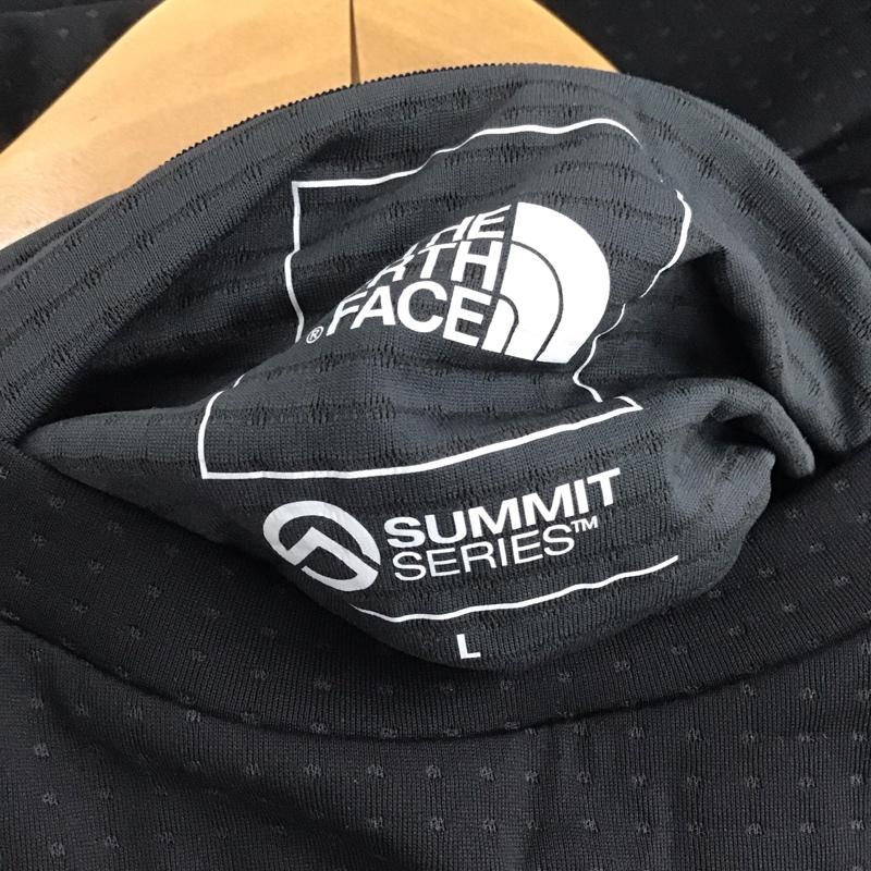 ザノースフェイス THE NORTH FACE カットソー 長袖 nt12123 エクスペディションドライドットクルー 長袖カットソー L ロゴ、文字 黒 / ブラック /  メンズ USED 古着 中古 10146703