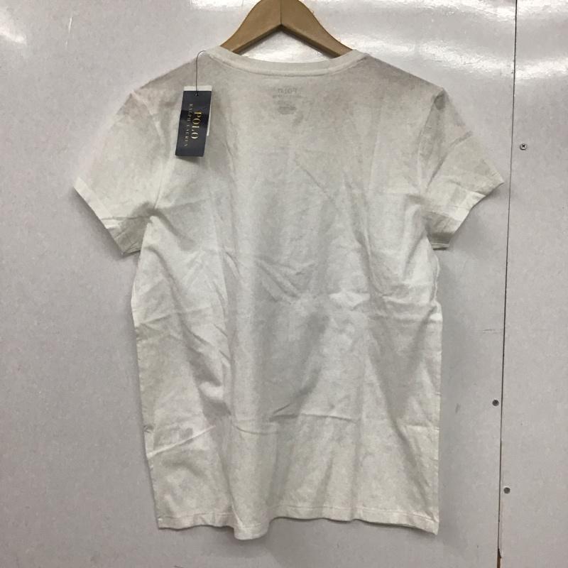 ポロラルフローレン POLO RALPH LAUREN Tシャツ 半袖 半袖カットソー プリントTシャツ クルーネックカットソー L ロゴ、文字 白 / ホワイト /  メンズ USED 古着 中古 10145678
