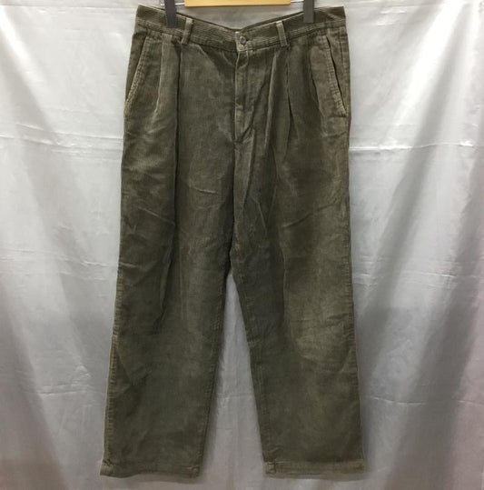 古着 USED パンツ ワークパンツ、ペインターパンツ コーデュロイパンツ ワイドパンツ ストレートパンツ カジュアルパンツ 32インチ 無地 茶 / ブラウン /  メンズ USED 古着 中古 10115627