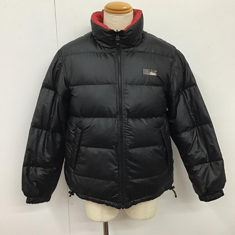 ファーストダウン FIRST DOWN ジャケット、上着 ダウンジャケット 740050 L 刺繍 黒 / ブラック /  メンズ USED 古着 中古 10119767