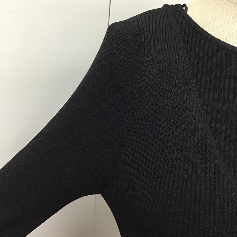 ザラ ZARA ワンピース ロングスカート S 無地 黒 / ブラック /  レディース USED 古着 中古 10110505