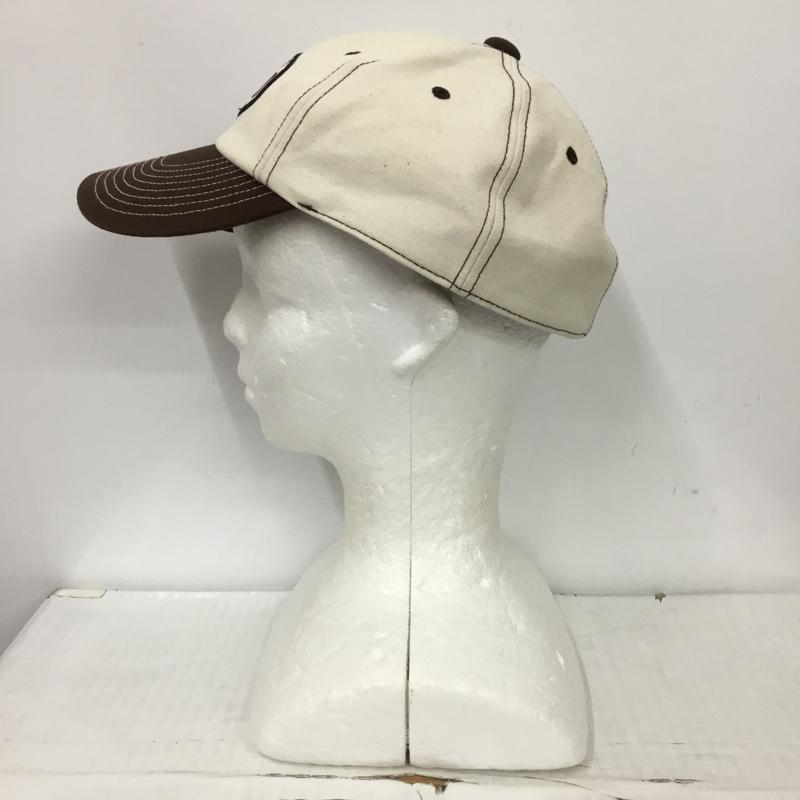 クッシュマン CUSHMAN 帽子 キャップ 29027 ロゴ、文字 茶 / ブラウン / X アイボリー / アイボリー /  メンズ USED 古着 中古 10124238