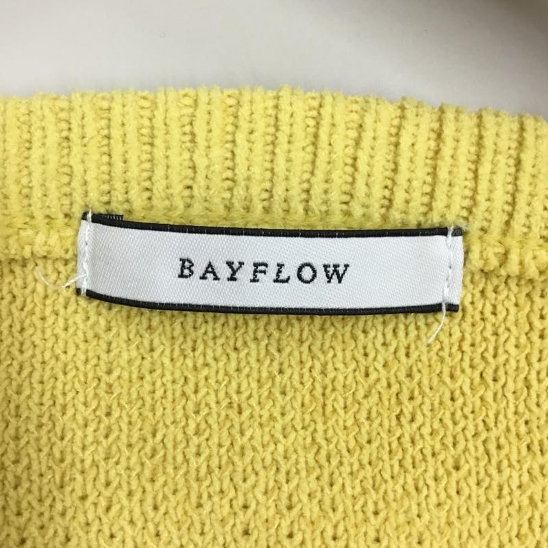 ベイフロー BAYFLOW カーディガン 長袖 FREE 無地 黄 / イエロー /  レディース USED 古着 中古 10110857