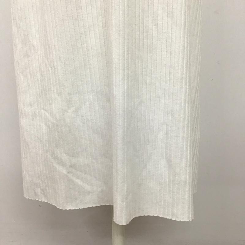 ザラ ZARA スカート ロングスカート ロングスカート フレアスカート ニットスカート S 無地 白 / ホワイト /  レディース USED 古着 中古 10125166
