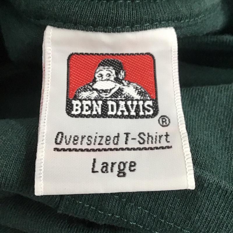 ベンデイビス BEN DAVIS Tシャツ 半袖 C-2580929 ベーシックポケットTシャツ 半袖カットソー プリントTシャツ L ロゴ、文字 緑 / グリーン /  メンズ USED 古着 中古 10110732