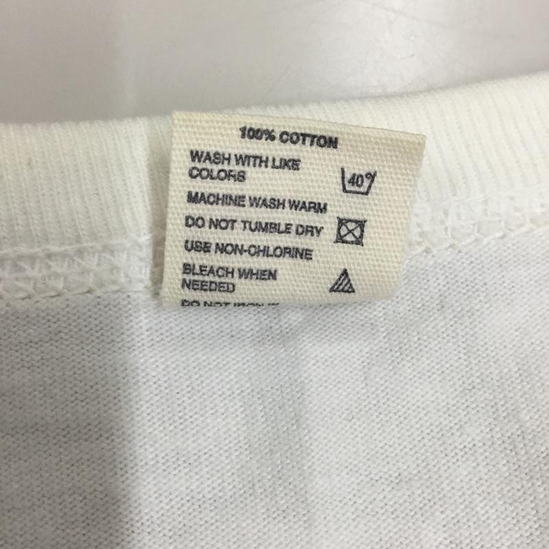 フラットヘッド The Flat Head Tシャツ 半袖 半袖カットソー プリントTシャツ クルーネックカットソー 38 ロゴ、文字 白 / ホワイト /  メンズ USED 古着 中古 10116719