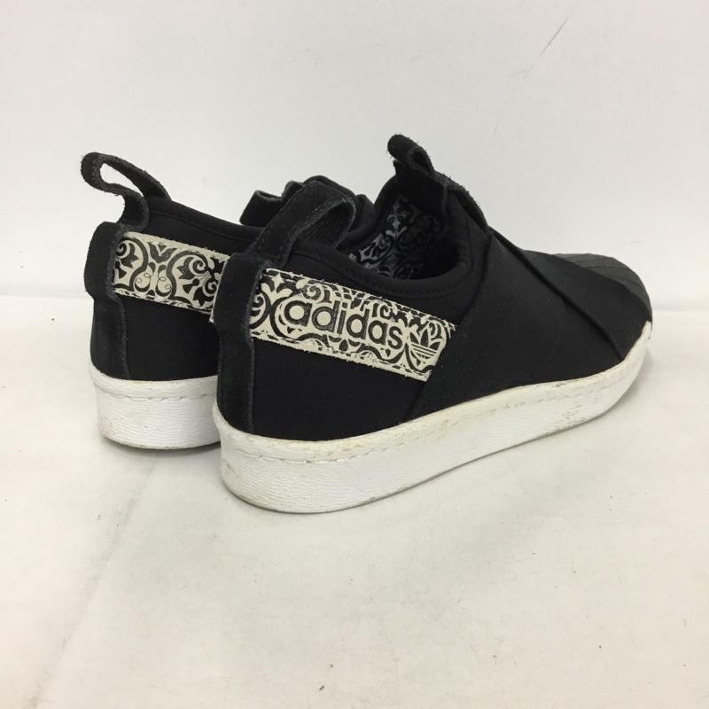 アディダス adidas スニーカー スニーカー BY9142 SUPERSTAR SlipOn スリッポン 22.5cm 22.5cm ロゴ、文字 黒 / ブラック /  レディース USED 古着 中古 10149456