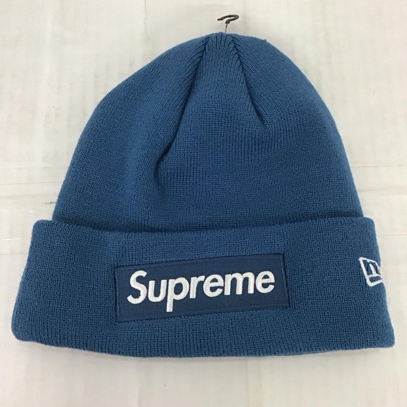 シュプリーム Supreme 帽子 ニット帽 NEW ERA BOX LOGO BEANIE タグ付き ロゴ、文字 青 / ブルー /  メンズ USED 古着 中古 10115067