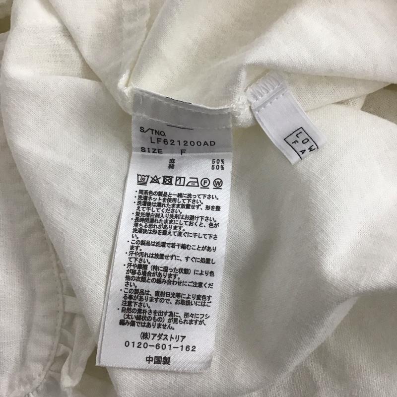 ローリーズファーム LOWRYS FARM シャツ、ブラウス 半袖 FREE 無地 白 / ホワイト /  レディース USED 古着 中古 10137192