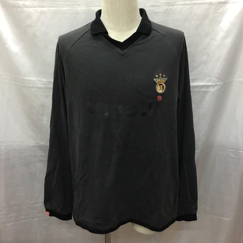 ナインティナインティ 9090 カットソー 長袖 nn1531 長袖Tシャツ 長袖カットソー カラーシャツ L ロゴ、文字 黒 / ブラック /  メンズ USED 古着 中古 10114047