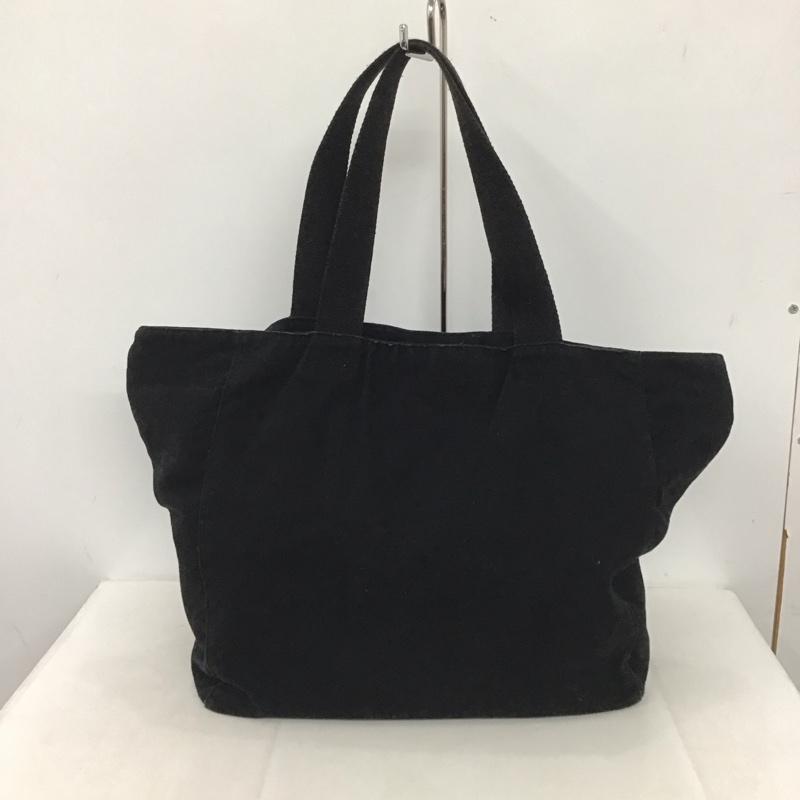 アニエス・ベー agnes b. トートバッグ トートバッグ G003-01 ロゴトートバッグ コットン ロゴ、文字 黒 / ブラック /  レディース USED 古着 中古 10139350
