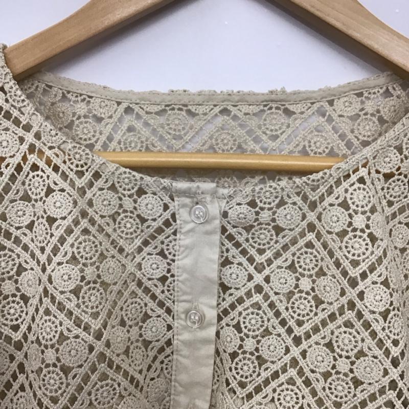 サマンサモスモス Samansa Mos2 シャツ、ブラウス 半袖 FREE 無地 ベージュ / ベージュ /  レディース USED 古着 中古 10144026