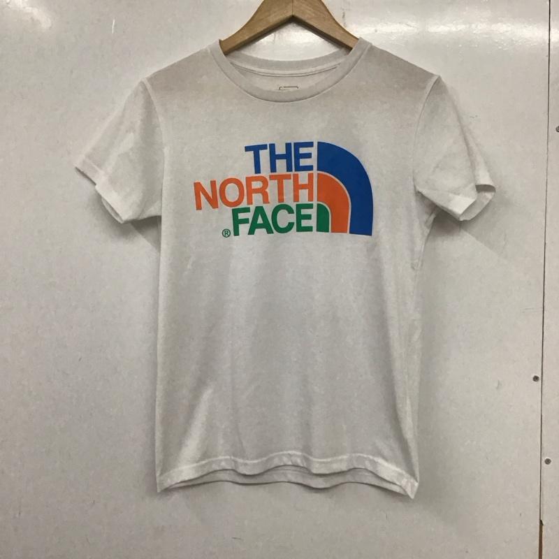 ザノースフェイス THE NORTH FACE Tシャツ 半袖 M プリント X ロゴ、文字 白 / ホワイト /  レディース USED 古着 中古 10139970