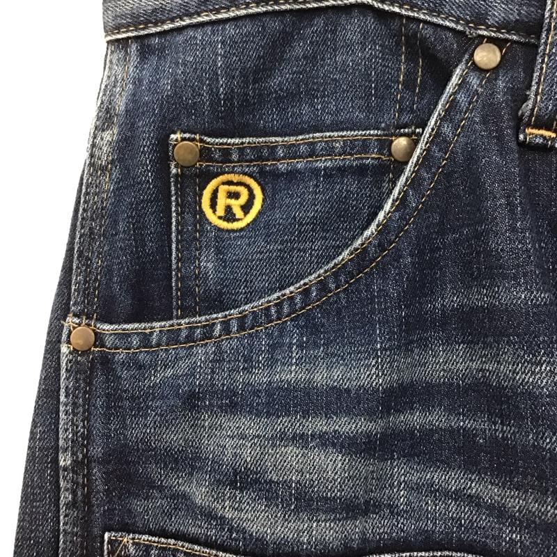 アベイシングエイプ A BATHING APE パンツ デニム、ジーンズ デニムパンツ ストレートパンツ ワイドパンツ カジュアルパンツ M 無地 インディゴ / インディゴ /  メンズ USED 古着 中古 10109788