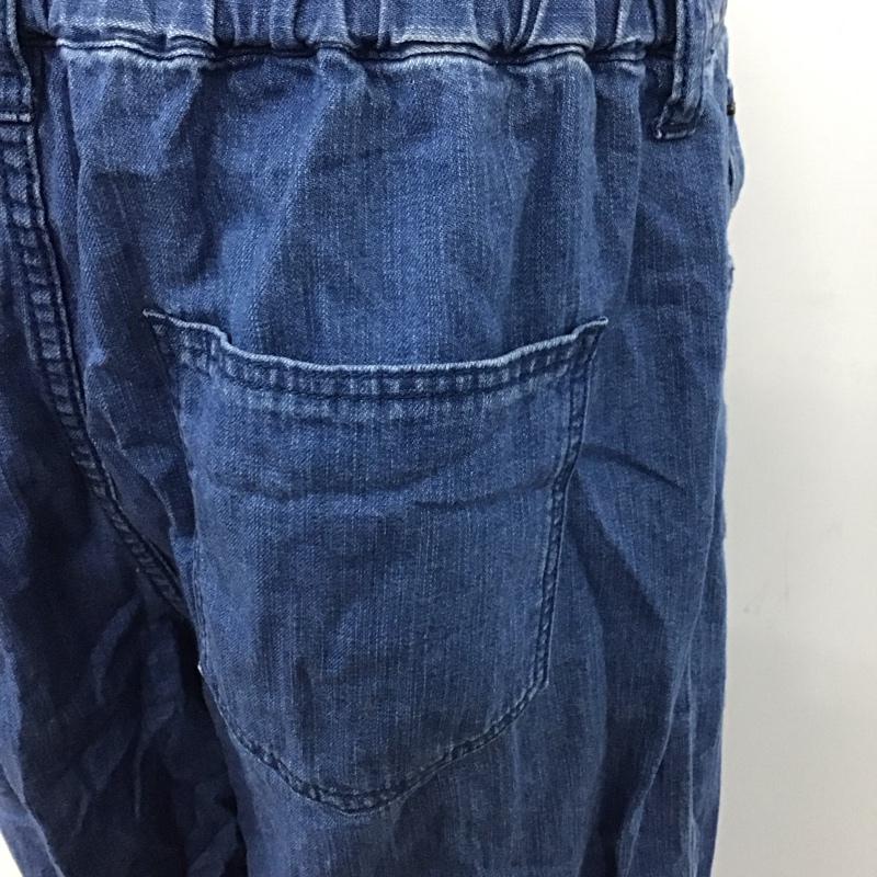 ニコアンド niko and... パンツ デニム、ジーンズ st63dl06sw ワイドパンツ L 無地 インディゴ / インディゴ /  レディース USED 古着 中古 10121195