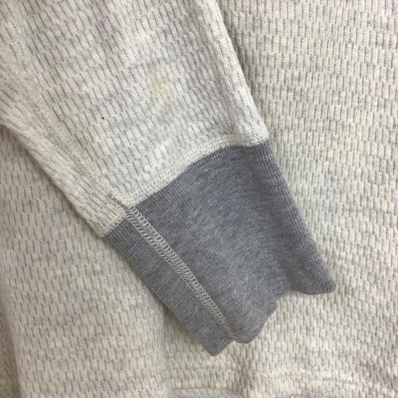フラットヘッド FLATHEAD カットソー 長袖 長袖カットソー 無地カットソー クルーネック ワッフル 38 ロゴ、文字 灰 / グレー /  メンズ USED 古着 中古 10148085