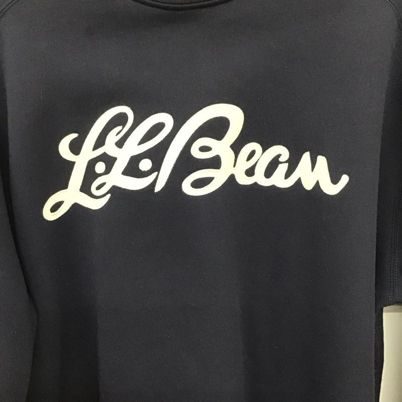 エルエルビーン L.L.Bean トレーナー 長袖 長袖トレーナー スウェット クルーネック プルオーバー M ロゴ、文字 紺 / ネイビー /  レディース USED 古着 中古 10132745