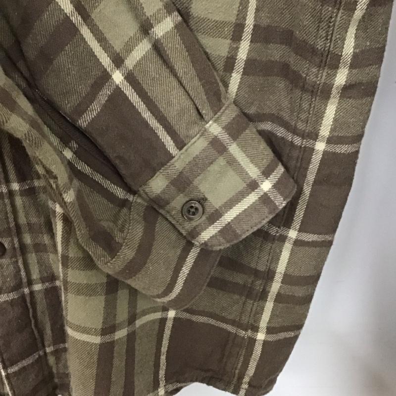 ボルコム VOLCOM シャツ、ブラウス 長袖 長袖シャツ チェックシャツ カラーシャツ XL チェック 茶 / ブラウン /  メンズ USED 古着 中古 10131511