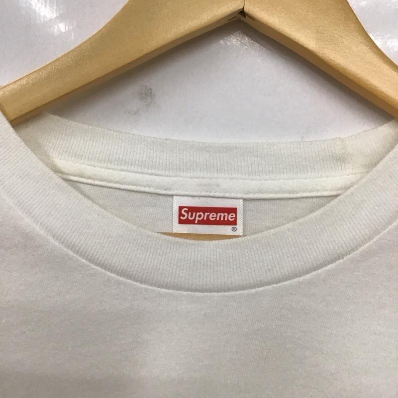 シュプリーム Supreme Tシャツ 半袖 21AW ShrekTee シュレックロゴプリントTシャツ L ロゴ、文字 白 / ホワイト /  メンズ USED 古着 中古 10129622
