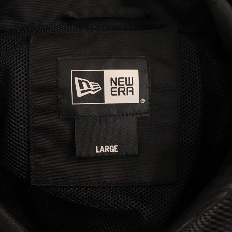ニューエラ NEW ERA ジャケット、上着 ジャケット、ブレザー ナイロンジャケット カジュアルジャケット アウター L ロゴ、文字 黒 / ブラック /  メンズ USED 古着 中古 10125011