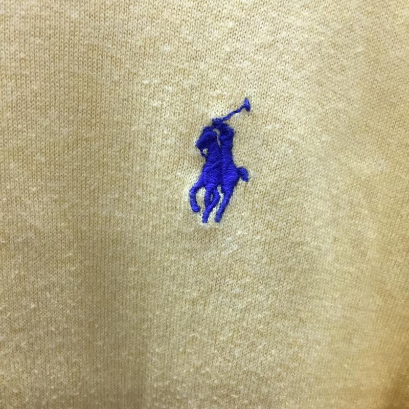 ポロバイラルフローレン Polo by RALPH LAUREN ニット、セーター 長袖 カシミヤ混 コットン クルーネック XS ワンポイント 黄 / イエロー /  メンズ USED 古着 中古 10117808