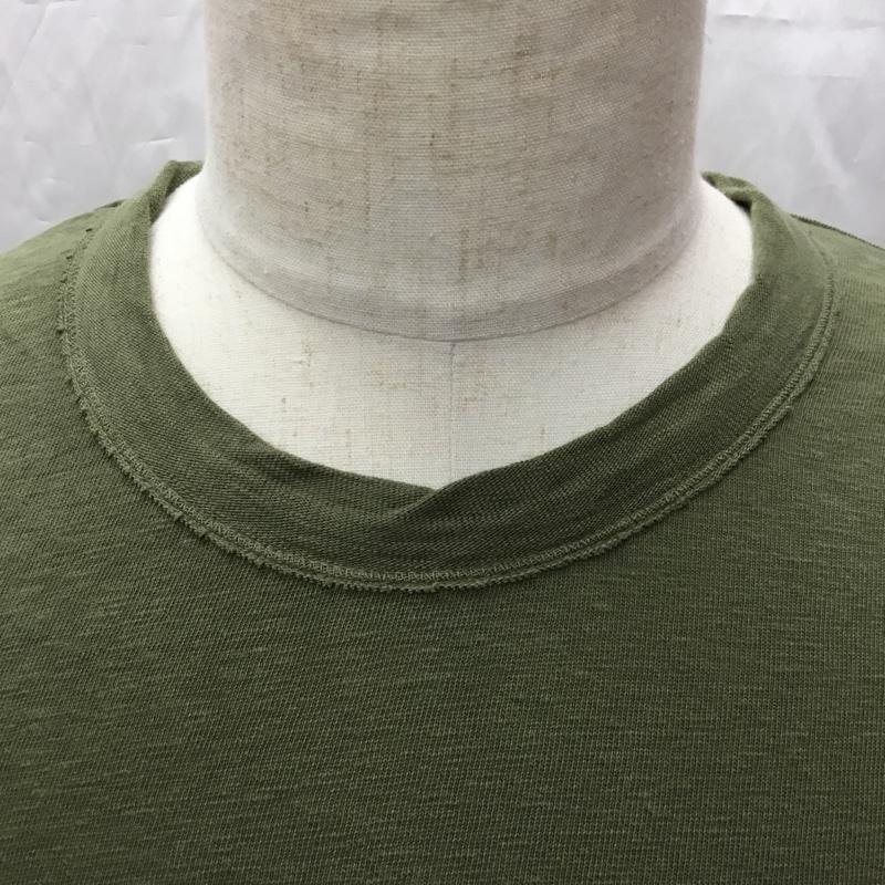 フォーティーファイブアールピーエム 45RPM Tシャツ 半袖 バックプリント 2 ロゴ、文字 カーキ / カーキ /  メンズ USED 古着 中古 10112384