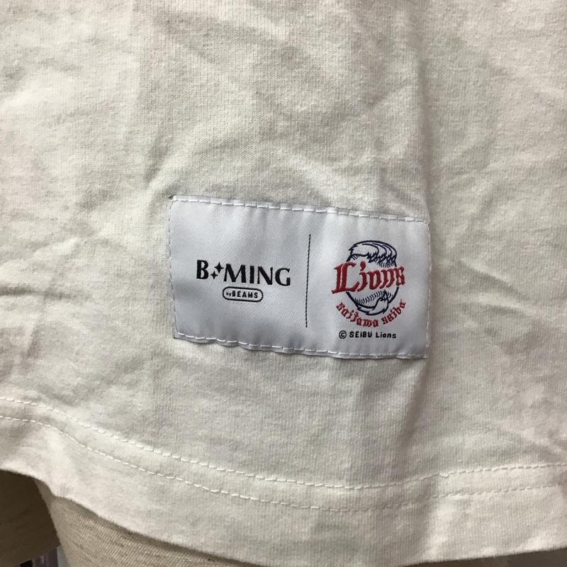 ビーミング バイ ビームス B:MING by BEAMS Tシャツ 半袖 半袖カットソー プリントTシャツ クルーネックカットソー lions L ロゴ、文字 白 / ホワイト /  メンズ USED 古着 中古 10116179