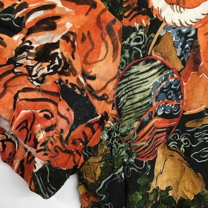 ザラ ZARA シャツ、ブラウス 半袖 半袖シャツ プリントシャツ カジュアルシャツ L プリント マルチカラー / マルチカラー /  メンズ USED 古着 中古 10136142